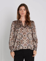 Silky Danola blouse Pink/Sand