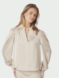 Rosslyn Heavy Sateen Blouse Champagne