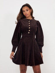 Livunn Cord Dress brown