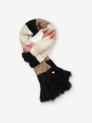 Defne, knit scarf ChocoBrown