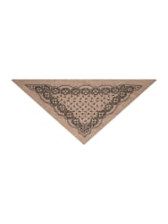 Ariya Paisley Knit Scaf Beige Melange