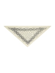 Ariya Paisley Knit Scaf Off White