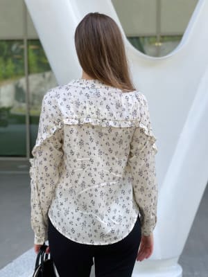 Cole Flower Blouse Offwhite
