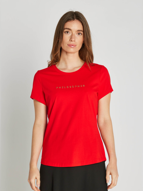 Philosopher Tee Aurora Red