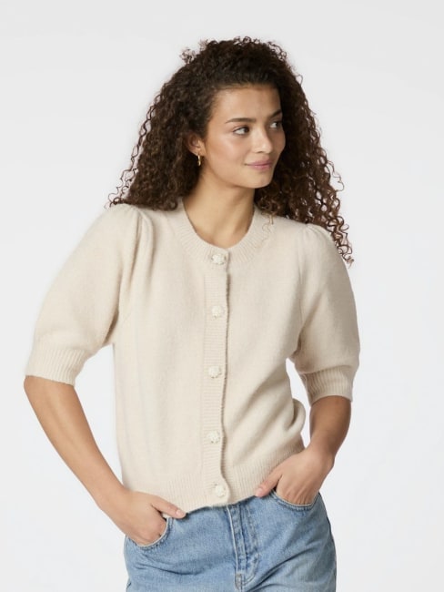 Trudy Knit Cardigan Ivory