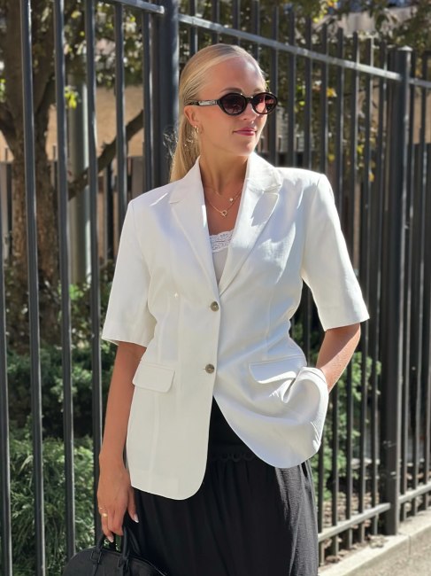 Laura 1 Blazer Star White