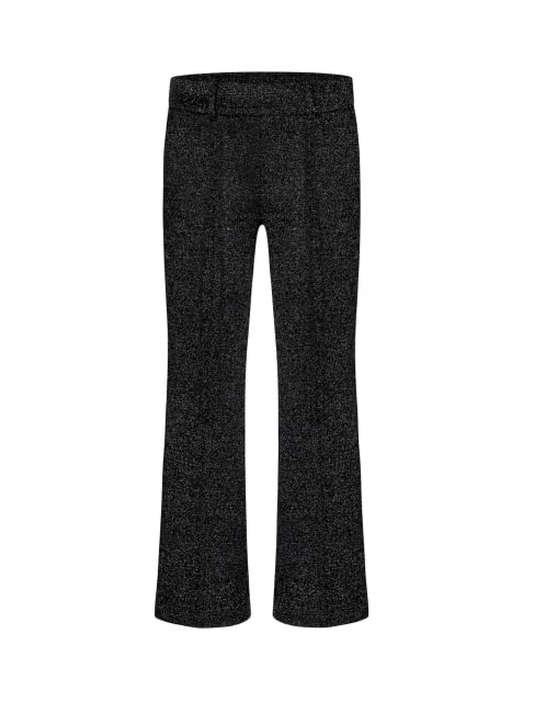 Francoise cropped black silver micro diamonds