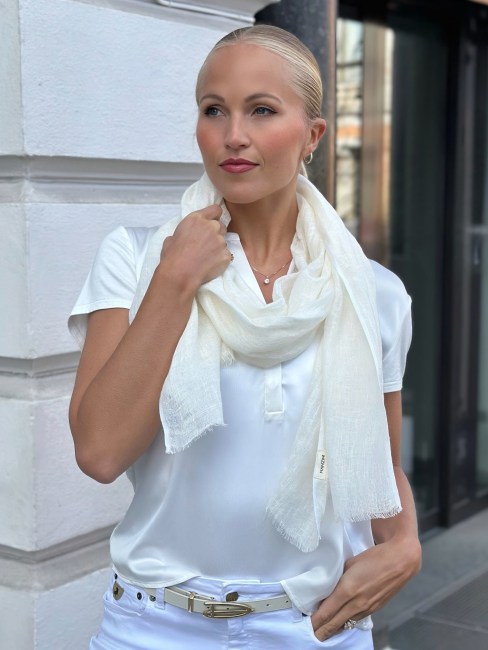 Ensfarget Linskjerf White