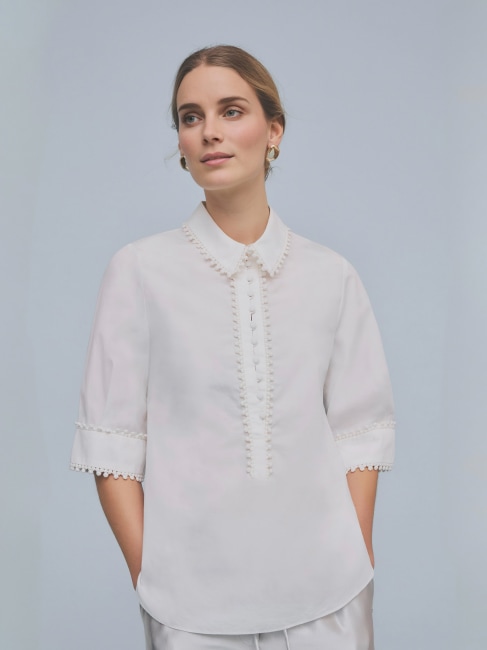 Bayanna, blouse Bright White