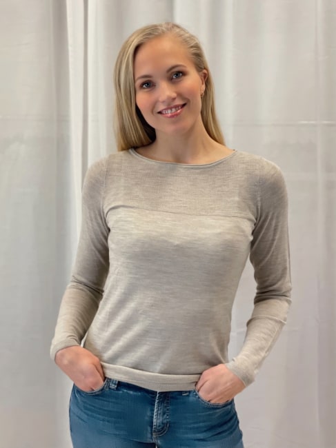 Fine Merino Sweater Beige