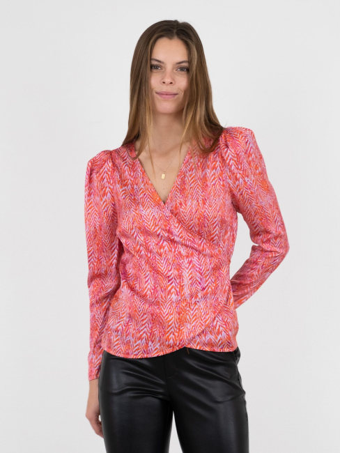 Milana Ditsy Blouse Pink