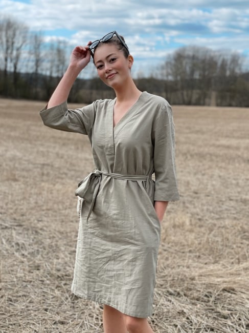 Linen Dress Olive