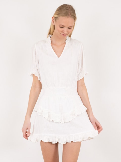 Dunham Gauze Dress White