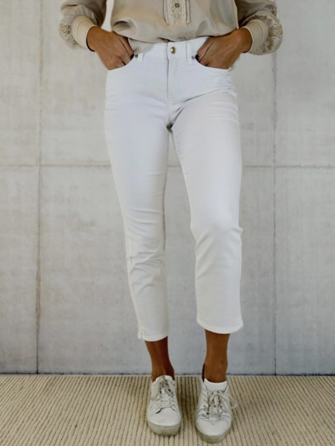 Piper Short White Denim White