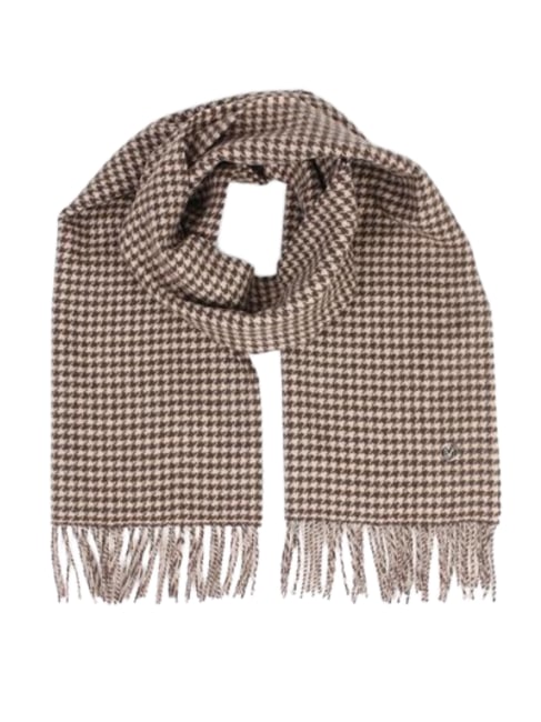 Houndstooth Scarf Black