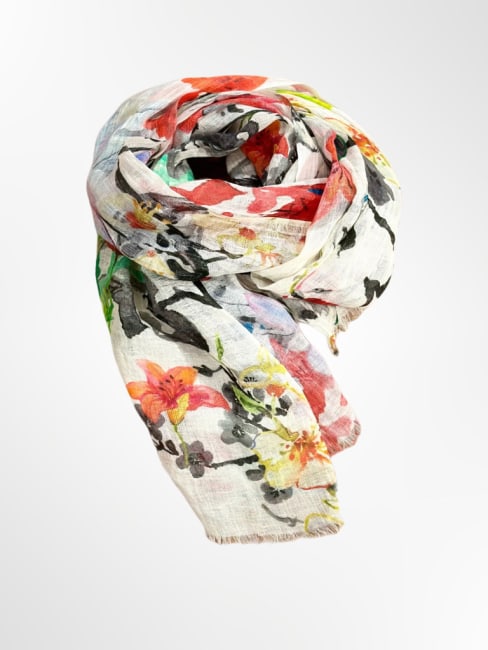 Linnen Scarf Red