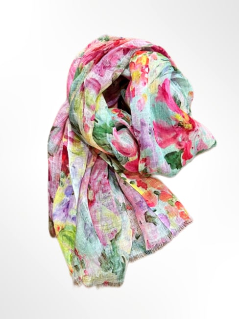 Linnen Scarf L. pink