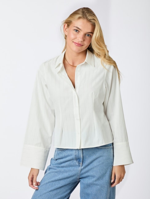Rosa Solid Shirt White