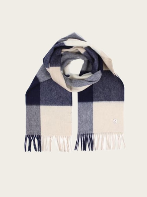 Trio Wool Scarf Navy