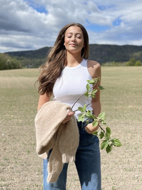 Rib Tank Top White