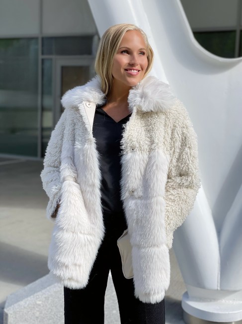 Soft Fur jacket White