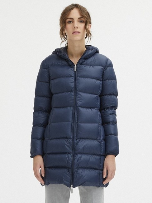 Woman/Reversible 16 Down Coat Deep Blue