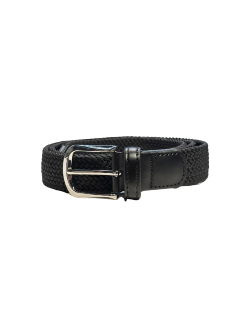 Shiny Silk Belt Black