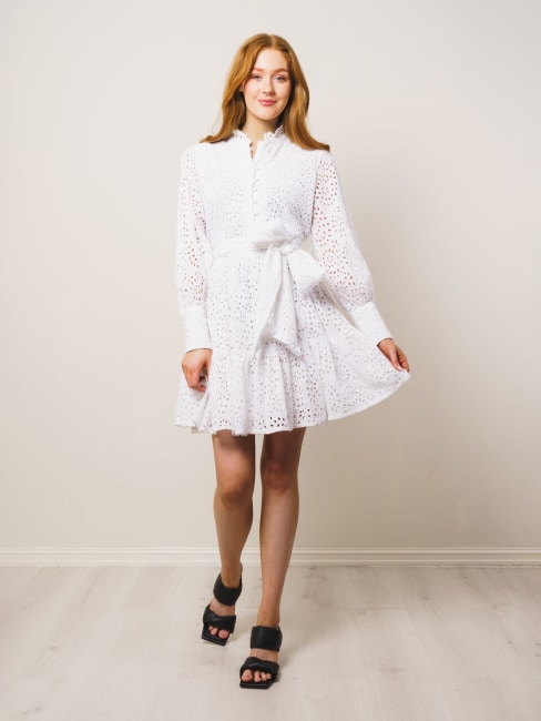 Liv Broderie Anglaise Dress White 36