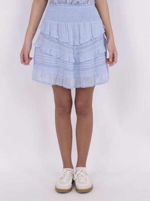 Donna Voile Skirt Light Blue