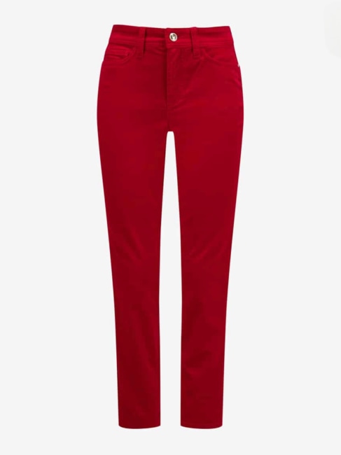 Piper Cropped Velvet Tone red