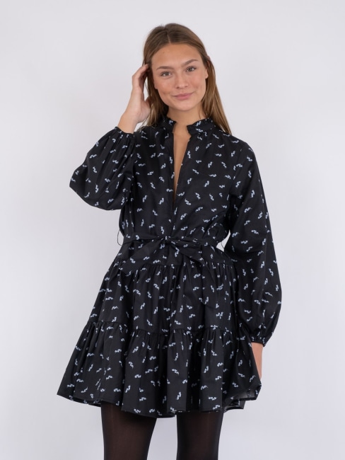 Debbie Flower dress Black