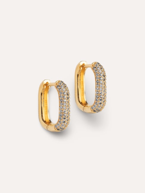 Hoops Sparkling Square Gold