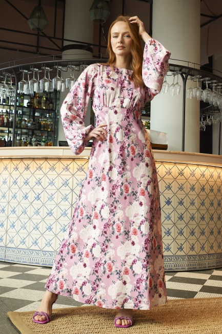 Edda Print Dress Rose 40