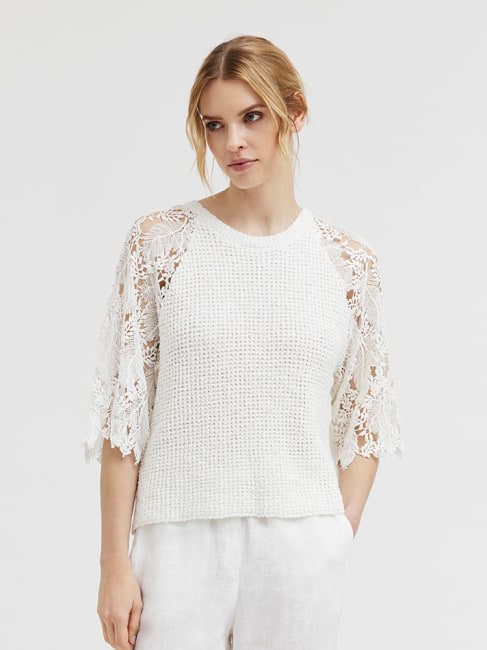 Myra Knit Sweater White