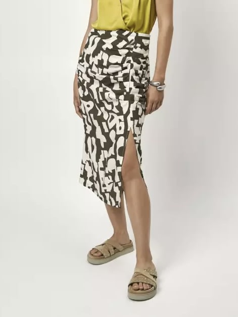 Leica Printed Skirt jungle leaf