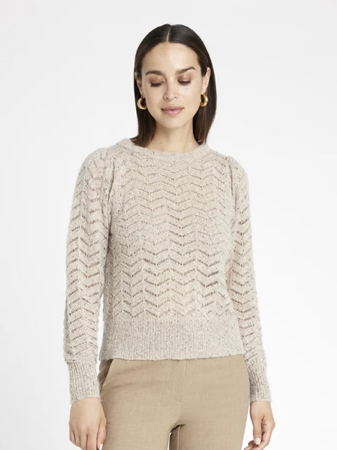 Shanne Knit Sweater white swan