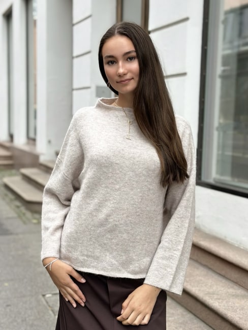 Svera Knit Sweater beige melange