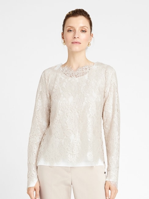 Laica Lace Blouse Chateau Gray