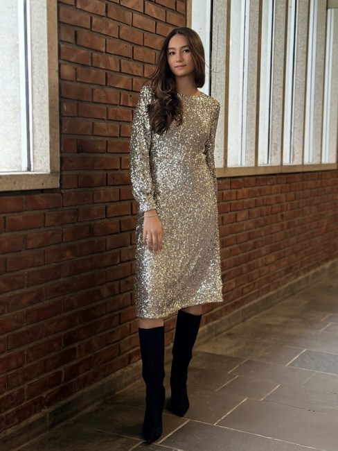 Amaretto Dress Champagne