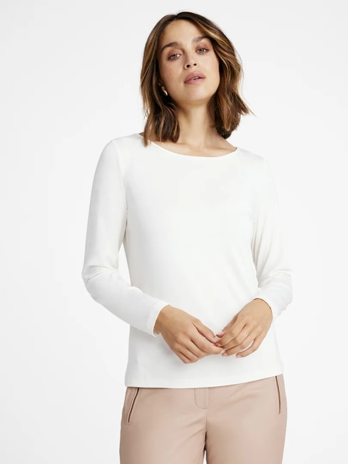 Jill Slim T-shirt Offwhite