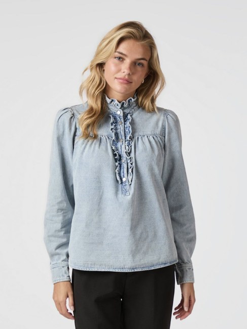 Justine Denim Shirt Light Blue