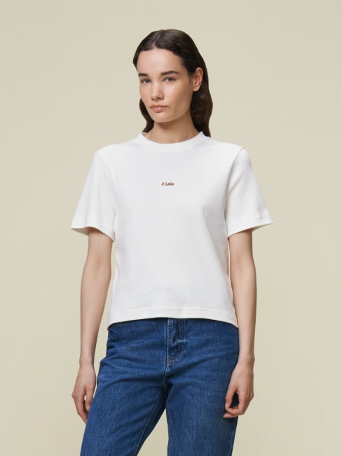 Cherry Tee Offwhite