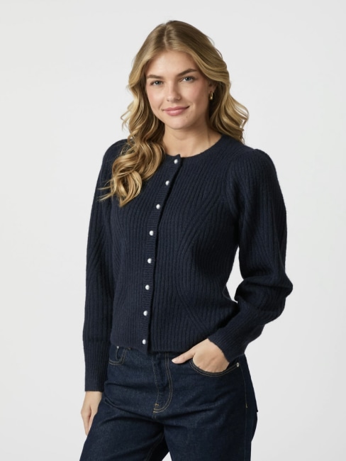 Puli Knit cardigan Navy