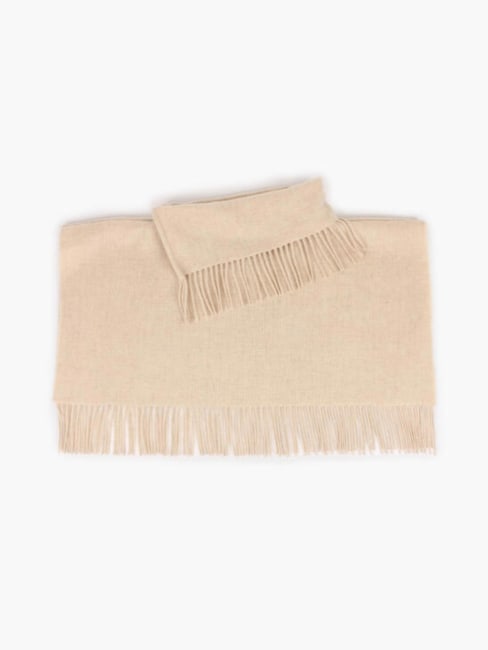 Oda Hals med Frynser Off White