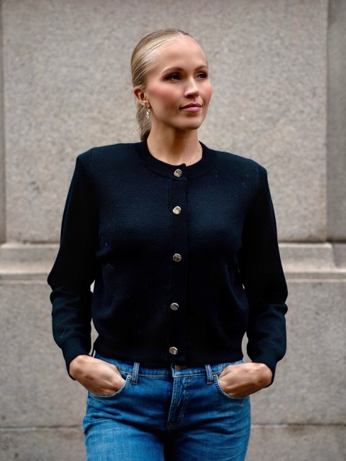 Ruth Merino Cardigan Black