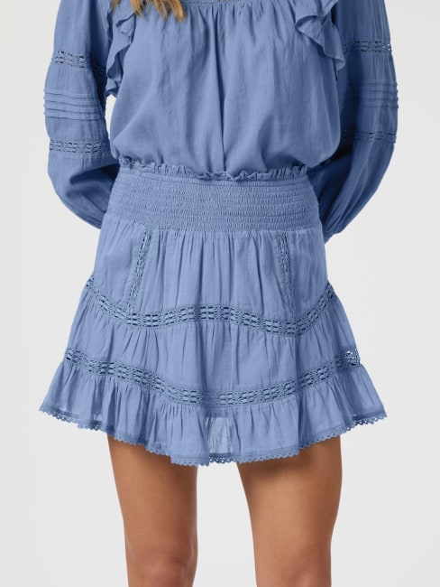 Robby S Voile Skirt Smoke Blue