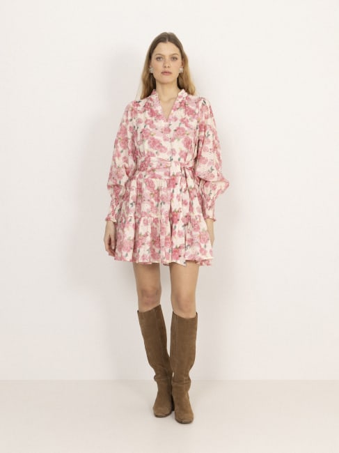 Delphine Embroidery Dress Light pink