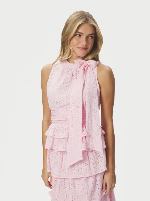 Ansol Emb Top Light pink