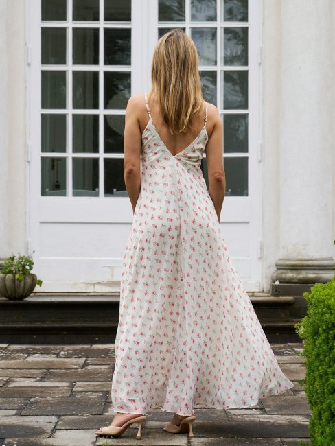 Grazia Flower Dress Off White