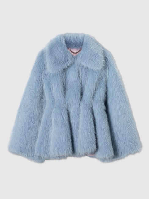 Ellie Fake Fur Ice Blue